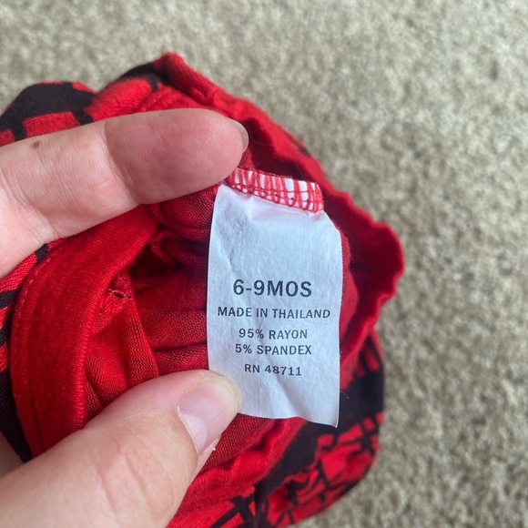 Lullaby Lane Plaid Ruffle Onesie Baby Girl Christmas Outfit Long Sleeve Soft - Picture 6 of 6